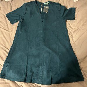 Karlie Suede green dress - Small
